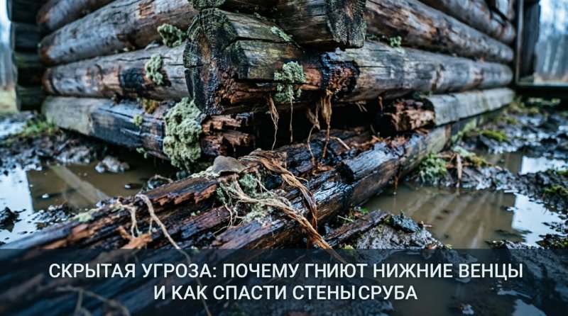 как спасти стены сруба